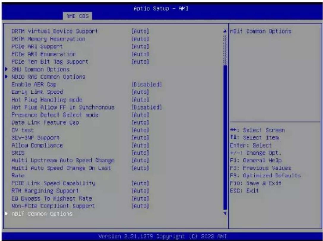 GIGABYTE MZ73LM1 - 2-3-4 NBIO Common Options - 2