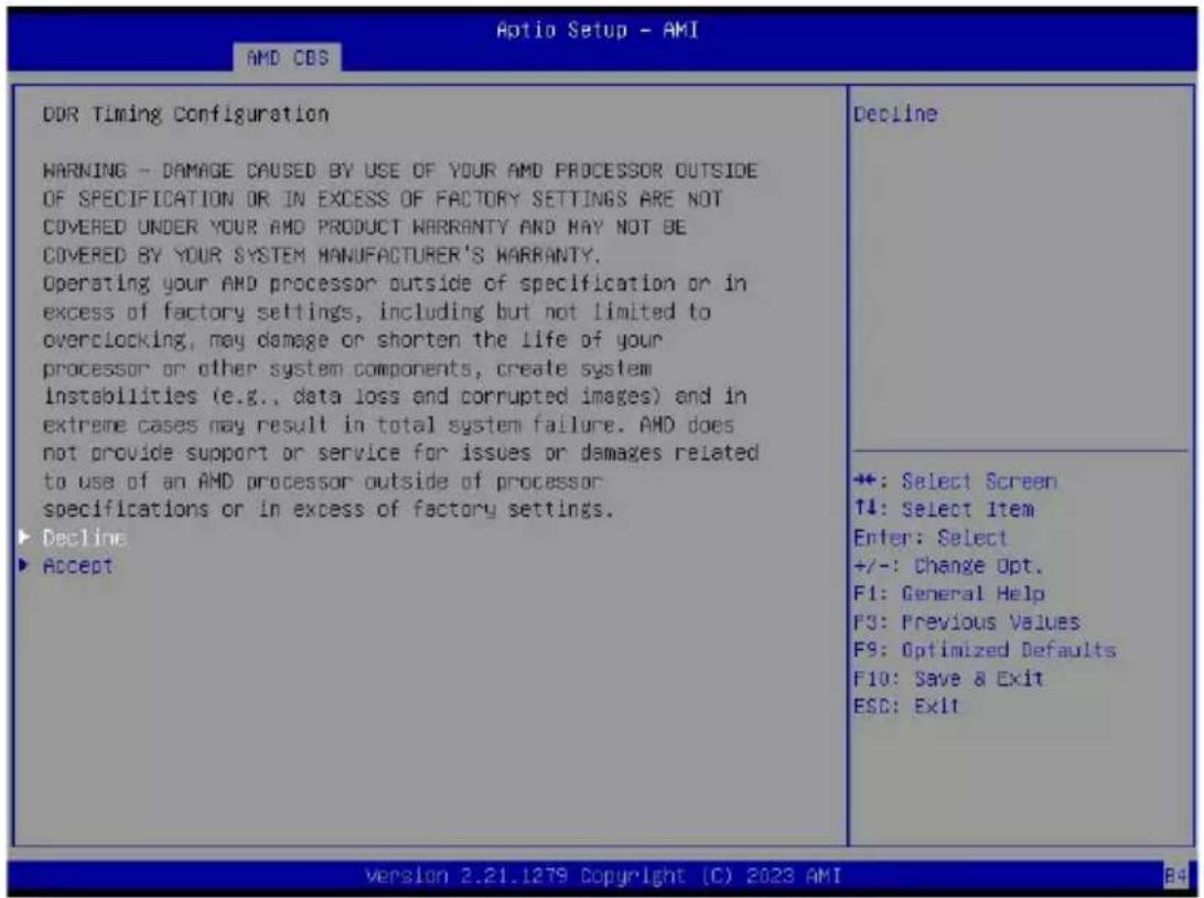 GIGABYTE MZ73LM1 - 2-3-3-6 DDR Timing Configuration - 1