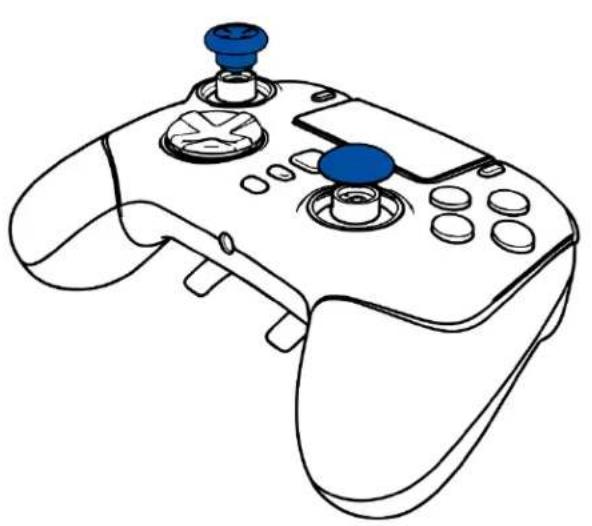 RAZER Wolverine V2 Pro - Utilisation des capuchons de STICKS detachables - 1