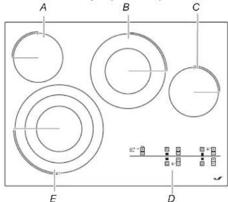 JENN-AIR JEC4424HB - PIÈCES ET CARACTÉRISTIQUES – COMMANDES ÉLECTRONIQUES TACTILES - 4