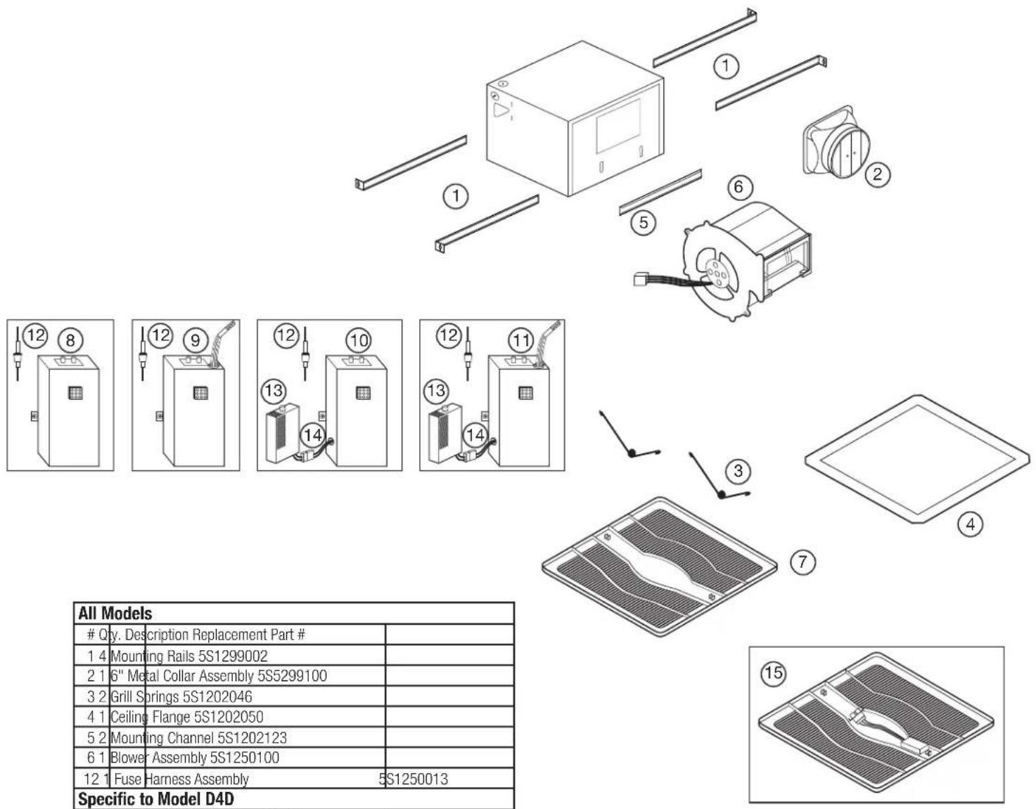 Air King D4D - PARTS FOR DISCONTINUED, OBSOLETE AND CERTAIN OTHER PRODUCTS MAY NOT BE AVAILABLE. DUE TO SAFETY REASONS, MANY ELECTRONIC COMPONENTS AND MOST HEATER COMPONENTS ARE NOT AVAILABLE TO CONSUMERS FOR INSTALLATION OR REPLACEMENT. - 1