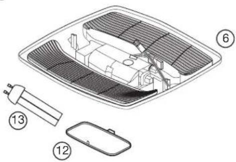 Air King DL4S - Diagramme des pièces de remplacement - 5