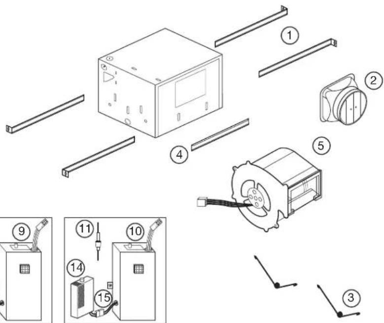 Air King DL4S - Diagramme des pièces de remplacement - 1
