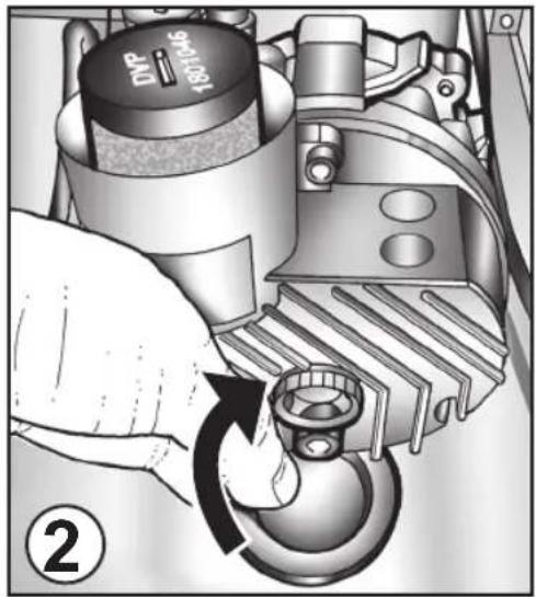 Fulgor Milano FVSD 2900 TC - REABASTECIMENTO DE ÓLEO E SUBSTITUÇÃO DO FILTRO DESOLEADOR DA BOMBA (EM CASO DE VAZAMENTO DE ÓLEO DURANTE O TRANSPORTE) - 6