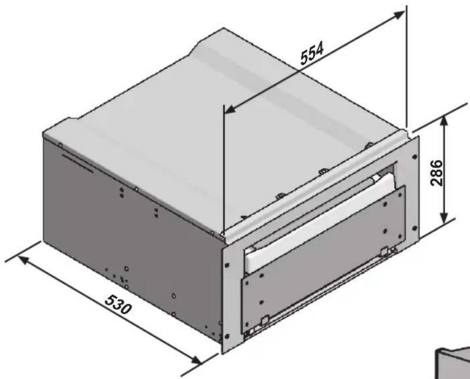Fulgor Milano FVSD 2900 TC - DIMENções MINIMAS DO VÃO DE INSTALLação E ABERTURA DE VENTILAGÇÃO - 1