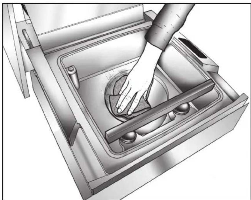 Fulgor Milano FVSD 2900 TC - VORBEREITENDE REINIGUNG DER VAKUUMKAMMER UND DES DECKELS - 2