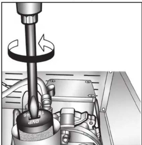 Fulgor Milano FVSD 2900 TC - TOPPING UP OF OIL AND PUMP EXHAUST FILTER REPLACEMENT (IN CASE OF OIL SPILL IN TRANSIT) - 11