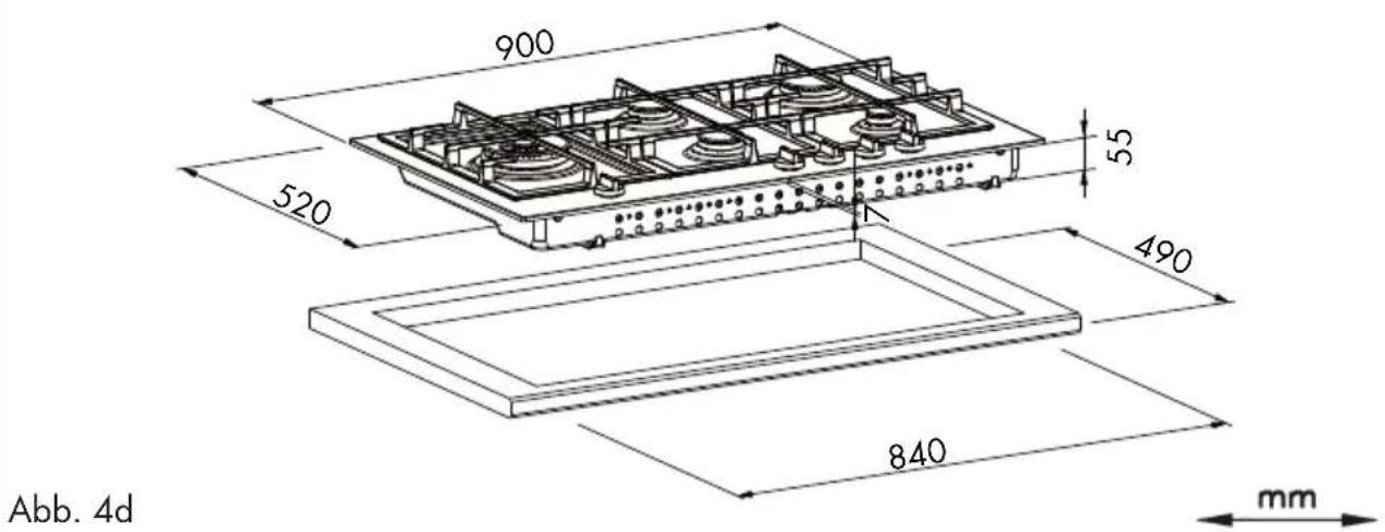 Fulgor Milano FCLH 905 G T WK - Aufstellung - 8