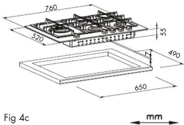 Fulgor Milano FCLH 905 G T WK - Positioning - 7