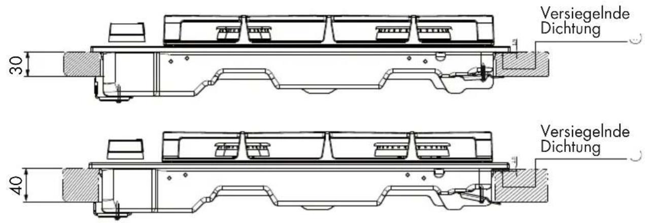 Fulgor Milano FCLH 905 G T WK - Aufstellung - 1