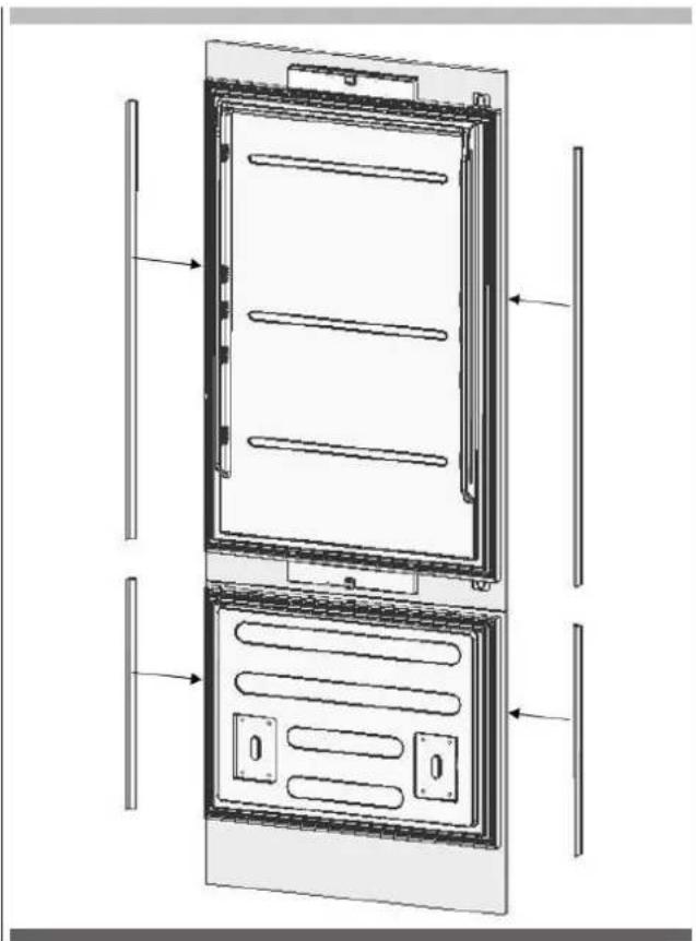 Fulgor Milano FBCD 762 TNF EDBL - Regolazione del pannello dell'anta congelatore - 3
