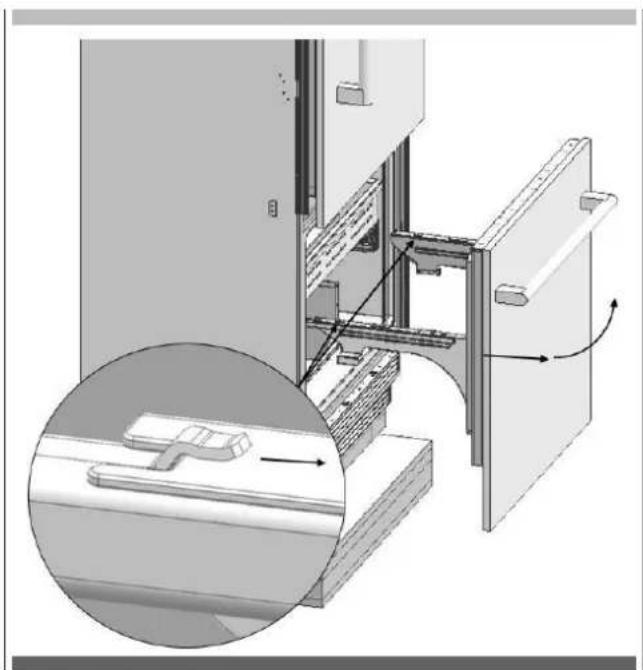 Fulgor Milano FBCD 762 TNF EDBL - Rimozione dello sportello del congelatore - 2