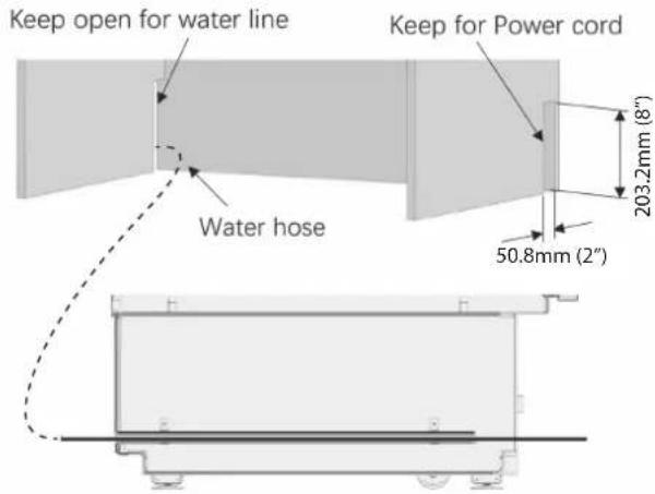 Fulgor Milano FBCD 762 TNF EDBL - Preparing the Water Hose and the Power Plug - 2