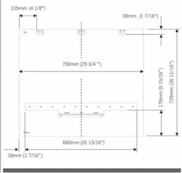 Fulgor Milano FBCD 762 TNF EDBL - Preparación de la puerta del mueble del congelador - 1