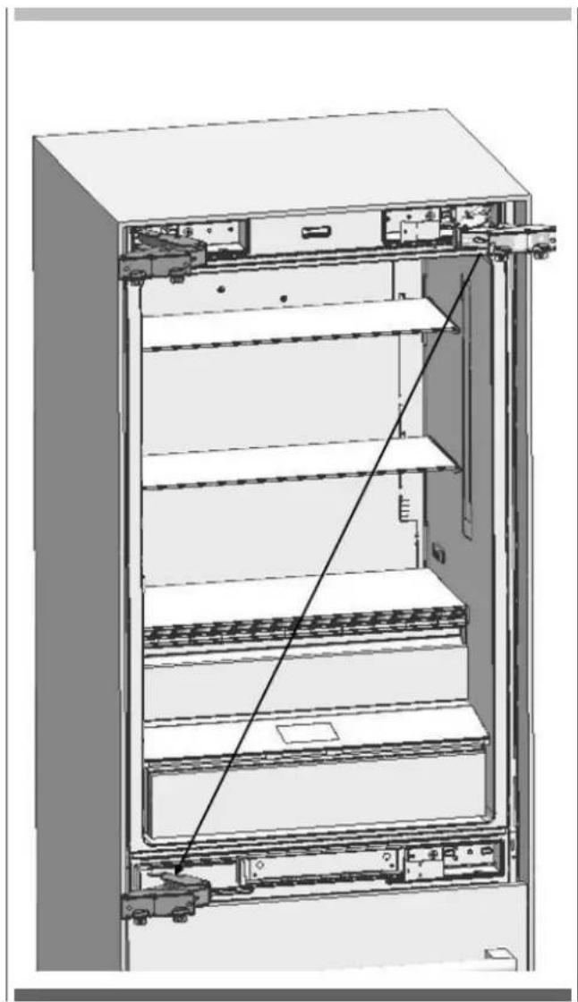 Fulgor Milano FBCD 762 TNF EDBL - Replacing the hinges - 3