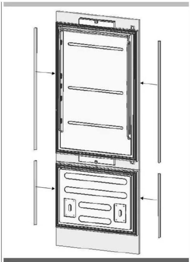Fulgor Milano FBCD 762 TNF EDBL - Ajustement du panneau de la porte du congélateur - 3