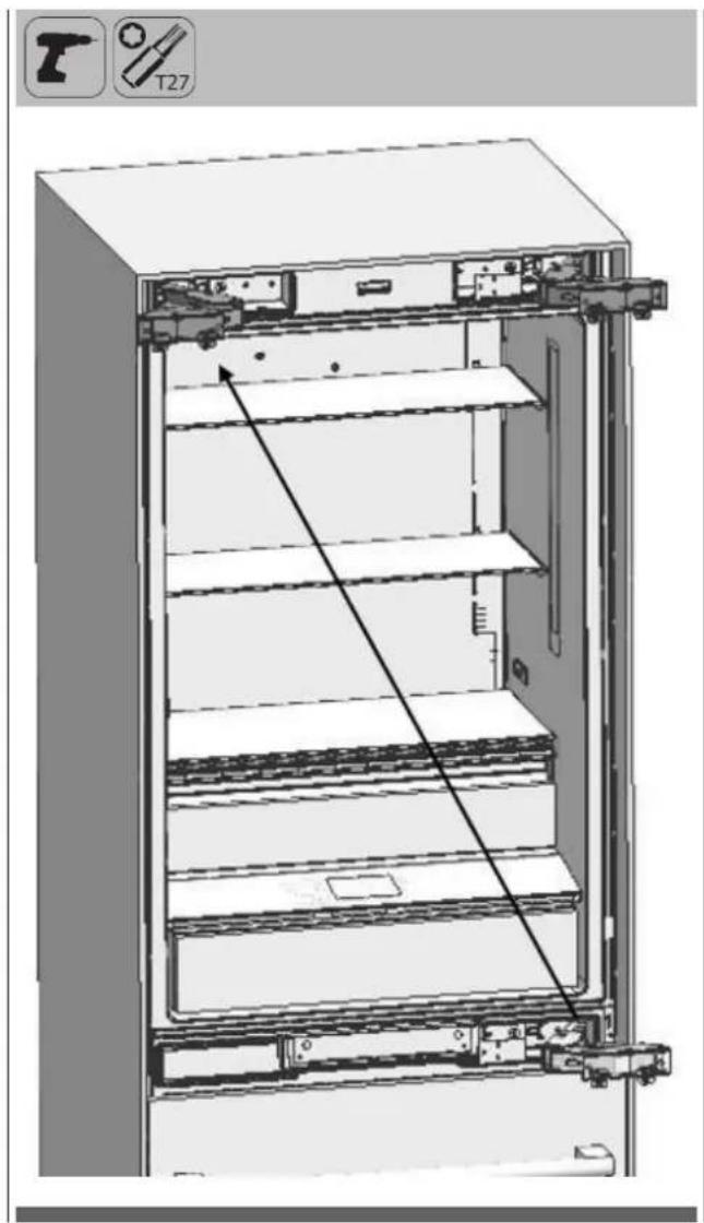 Fulgor Milano FBCD 762 TNF EDBL - Replacing the hinges - 2