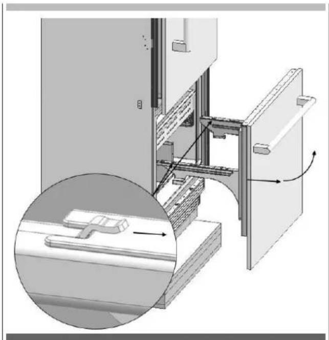 Fulgor Milano FBCD 762 TNF EDBL - Removing the FRZ Door - 2