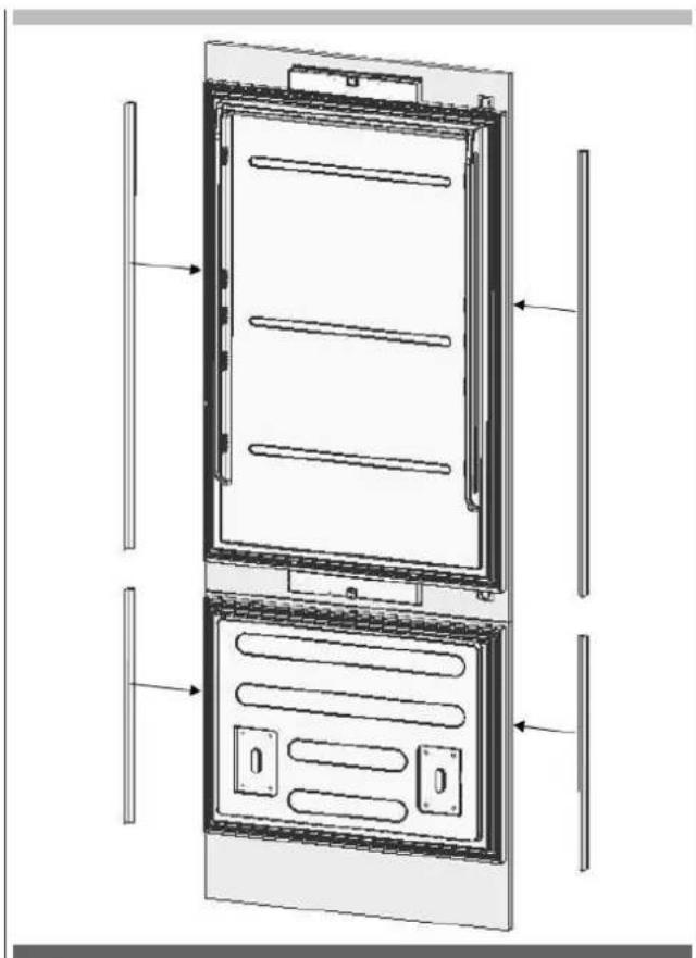 Fulgor Milano FBCD 762 TNF EDBL - Panel-adjustment for fridge door - 3
