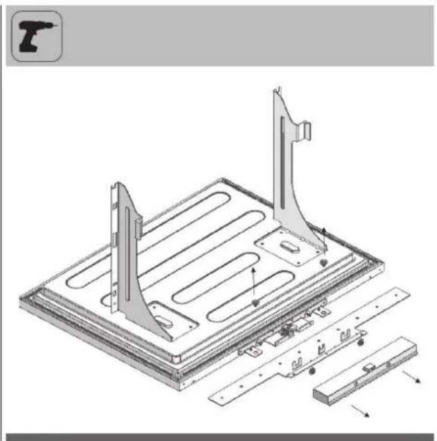Fulgor Milano FBCD 762 TNF EDBL - Entfernen der Verstellmechanismen für die Verkleidung des Kühlschranks - 2