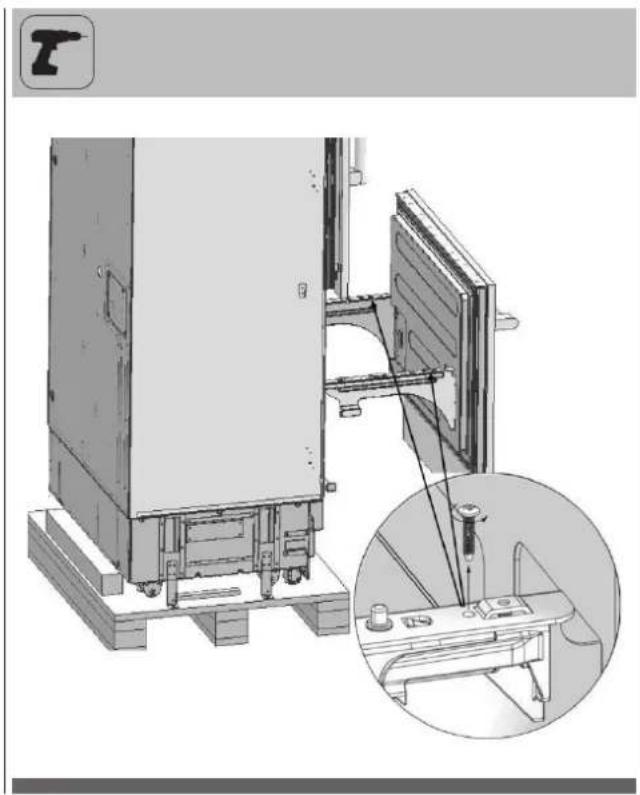 Fulgor Milano FBCD 762 TNF EDBL - Removing the FRZ Door - 1