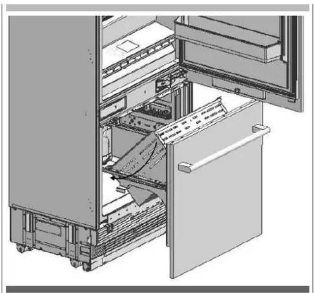 Fulgor Milano FBCD 762 TNF EDBL - Einbau der Gefrierfachmöbeltür - 3