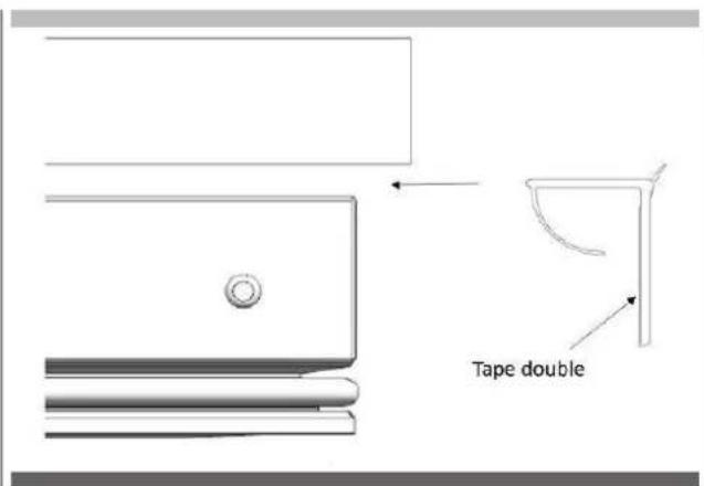 Fulgor Milano FBCD 762 TNF EDBL - Panel-adjustment for fridge door - 2