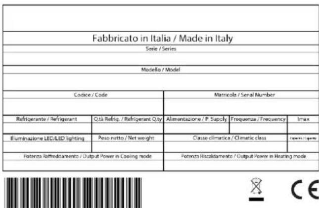 Fulgor Milano FBC 4500 TF - Label data - 1