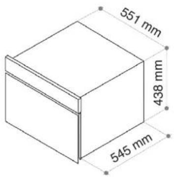 Fulgor Milano FBC 4500 TF - Dimensions - 1