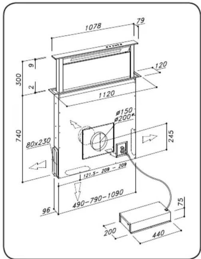 Fulgor Milano FDDH 900 TRC X - DESCRIZIONE   DELL'APPARECCHIO - 4