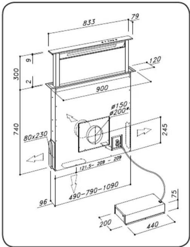 Fulgor Milano FDDH 900 TRC X - GERÄTEBESCHREIBUNG - 2
