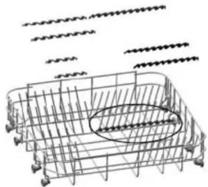 Fulgor Milano FDW 8291.1 - Supports PANIER inférieur - 1