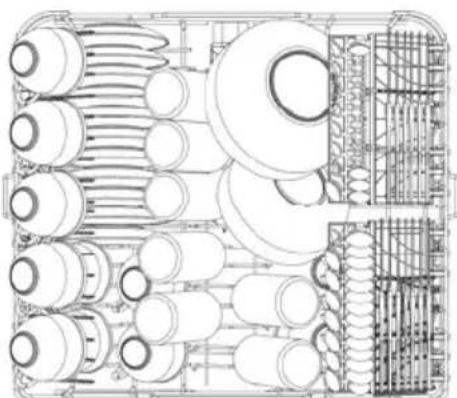 Fulgor Milano FDW 8291.1 - 3AΓPY3KA HIXKHEN KOP3INHbI - 4