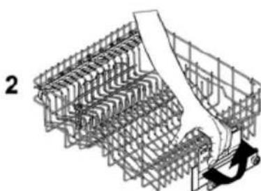 Fulgor Milano FDW 8291.1 - ADJUSTING THE UPPER BASKET - 5