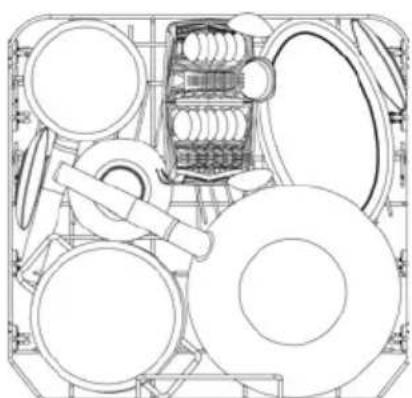 Fulgor Milano FDW 8291.1 - LOADING THE LOWER BASKET - 2