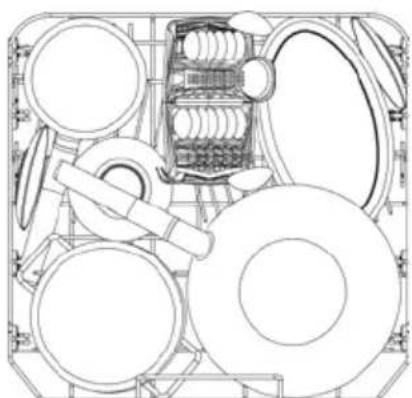 Fulgor Milano FDW 8291.1 - 3AΓPY3KA HIXKHEN KOP3INHbI - 3