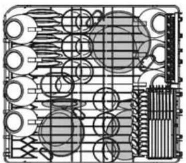 Fulgor Milano FDW 8291.1 - CÓMO CARGAR EL CESTO SUPERIOR - 1
