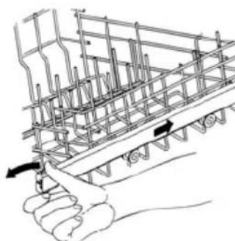 Fulgor Milano FDW 8291.1 - ADJUSTING THE UPPER BASKET - 3