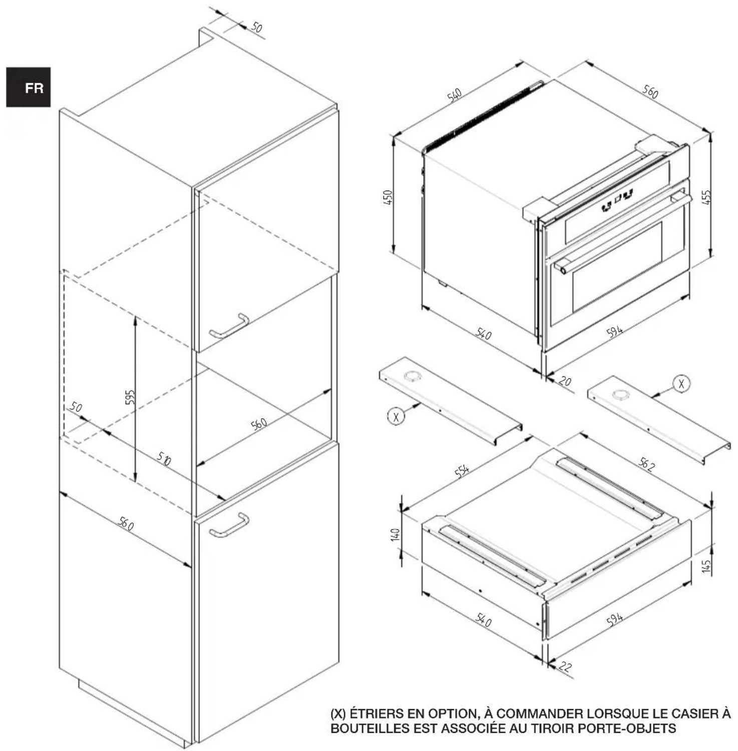 Fulgor Milano FCLD 150 BK - Encastrement - 6