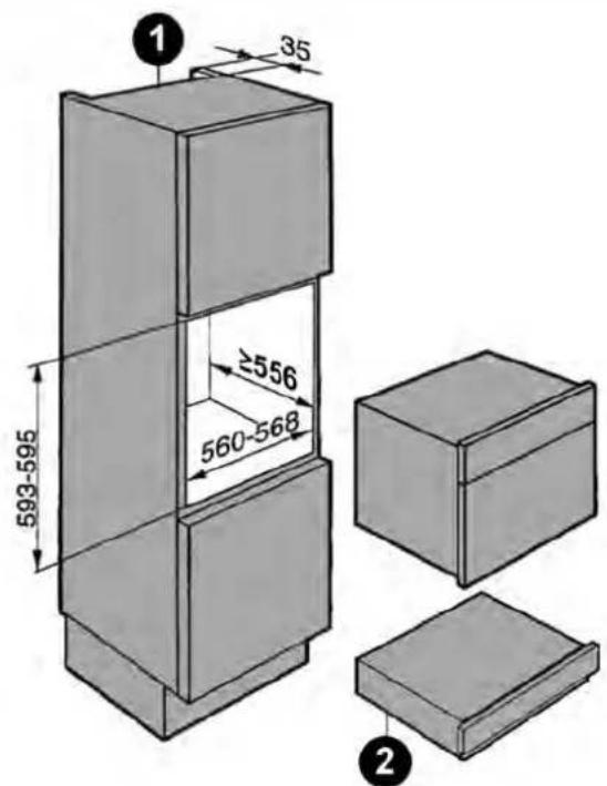 Fulgor Milano FVSD 150 TC X - Misure d'incasso - 4
