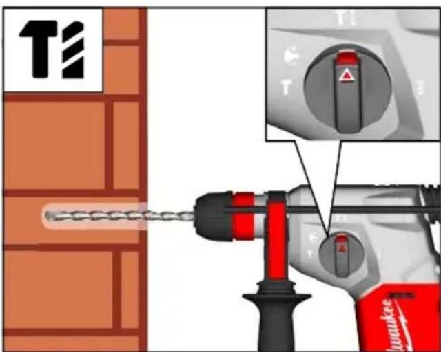 Diagram showing a Detroit excavator with labeled components and a close-up inset of the handle mechanism.