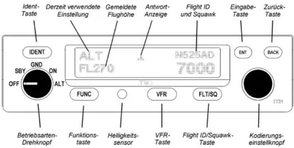 Trig Avionics TT31 Mode S Transponder - Gerätefront - 1