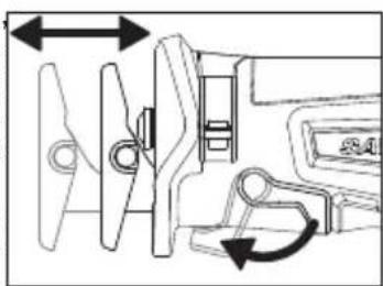 MILWAUKEE 272120 - Réglage du patin pivot - 1