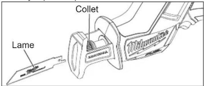 MILWAUKEE 252020 - Insertion et retrait de fixation de lame quik-lok® - 1