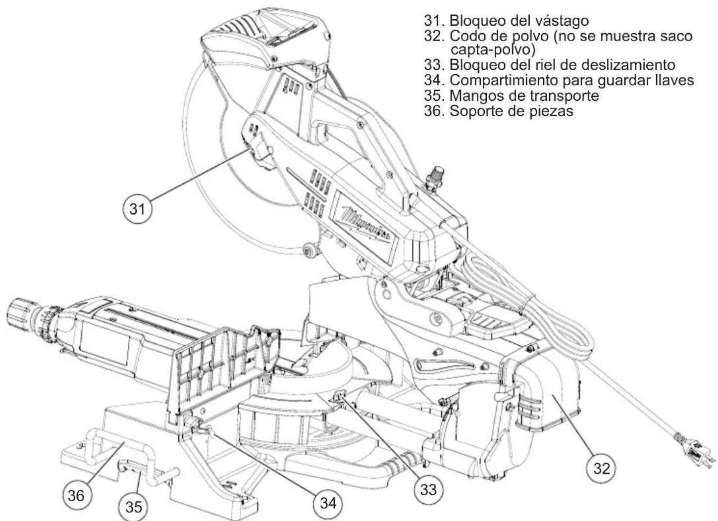 MILWAUKEE 695520 - Guías para el uso de cables de extensión - 1