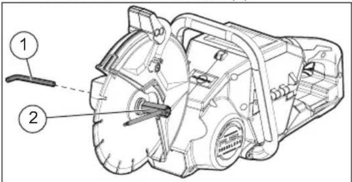MILWAUKEE 278620 - Instalación y retiro de los discos de corte - 2