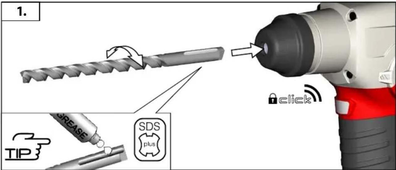1. click grease SDS plus TIP
