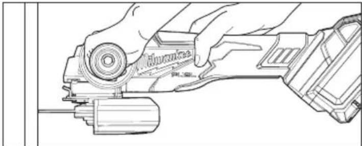 MILWAUKEE 288020 - AWARNING The guard type must match the wheel type to provide maximum protection for the operator if the wheel should break. - 1