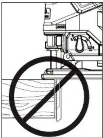 MILWAUKEE 2737B20 - WARNING To reduce the risk of injury, do not start the tool with the blade contacting the workpiece. - 2