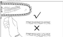 MILWAUKEE 49162732 - Substitution/ajustage de la chaîne et BARRE de SCIE - 4